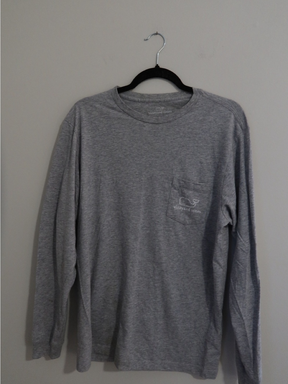 Vineyard Vines Men’s Long Sleeve Pocket Tee - Heather Gray